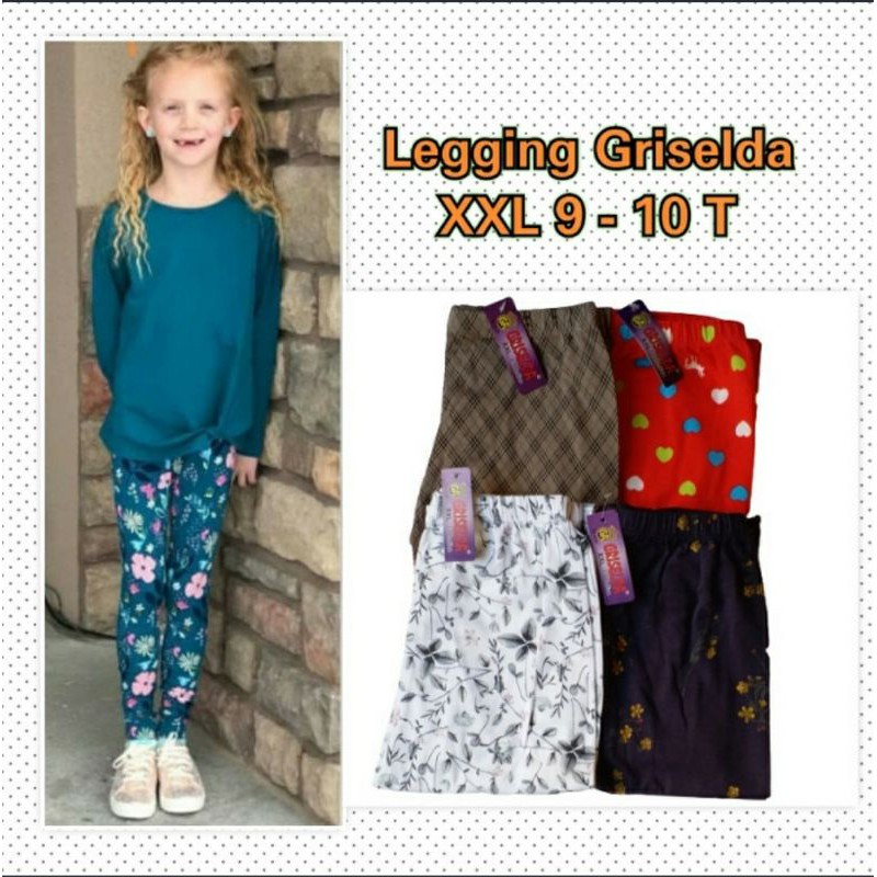 Celana Legging Anak GRISELDA Size XXL (9-10Thn) - Celana Anak -Fashion