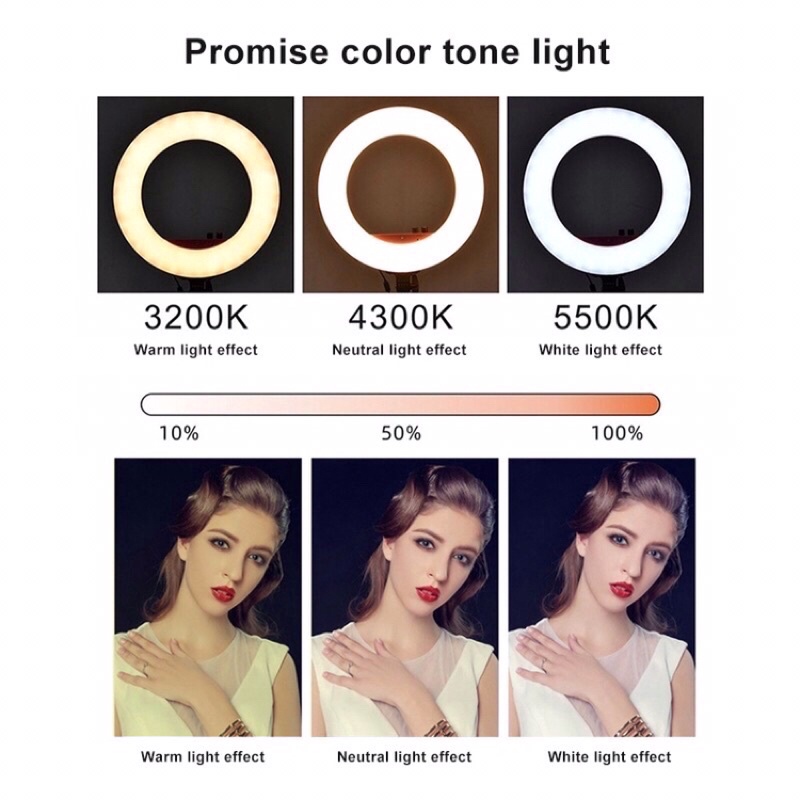 Ringlight phone / Tripod hp+ ringlight double dan single