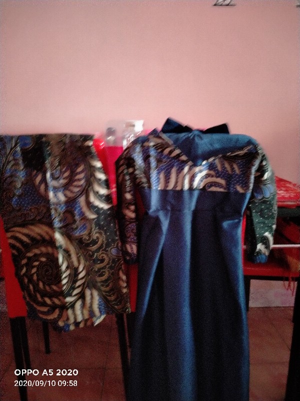 Batik Couple Keluarga Sania Ruffle Ori Ndoro Jowi Dnt Jazzy Gamis Velvet