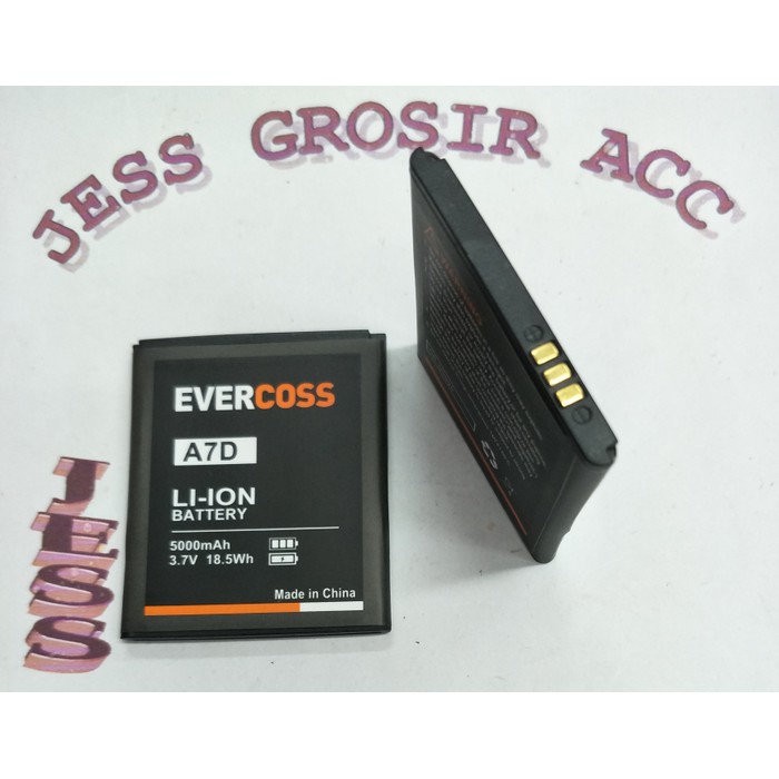 Baterai Battery Batre Double Power Evercoss Evercross Cross A7D , A7O - Hitam