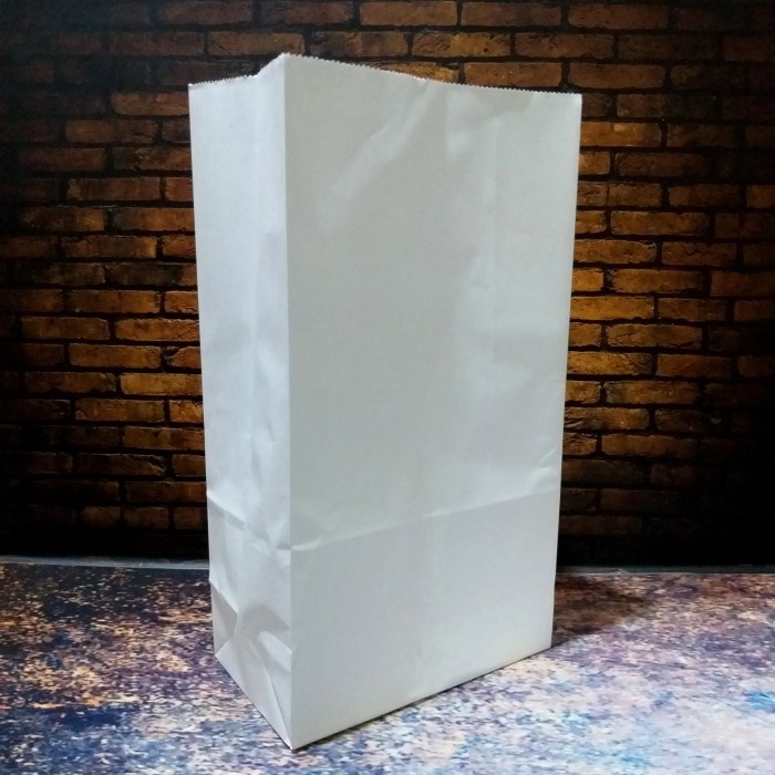 

✨ BISA COD ✨ paper bag / kantong makanan size M - WHITE