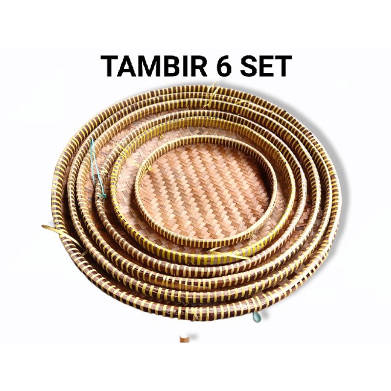 Tampah Tambir / Tampah Anyaman Bambu / Tambir Anyaman Bambu