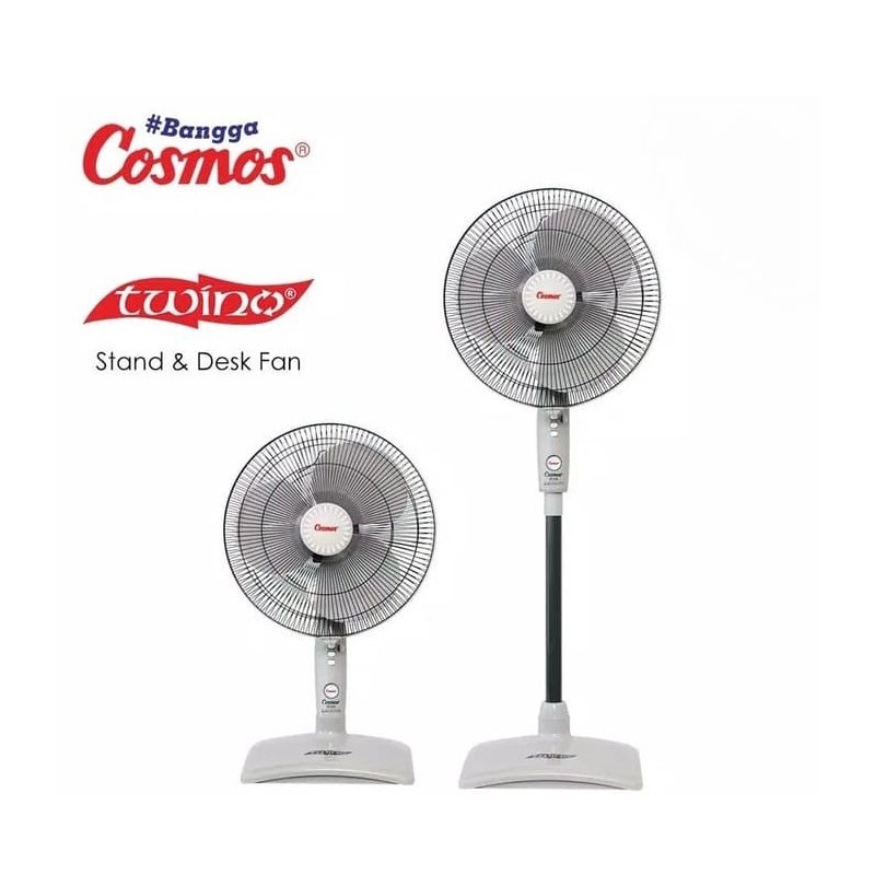 Kipas Angin Berdiri/Stand Fan Cosmos 2in1 16-SN Twino