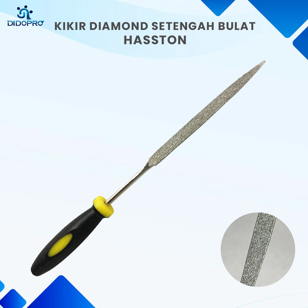 Kikir Diamond / Kikir Intan Setengah Bulat HASSTON PROHEX 1633-027 Half 140x3x70