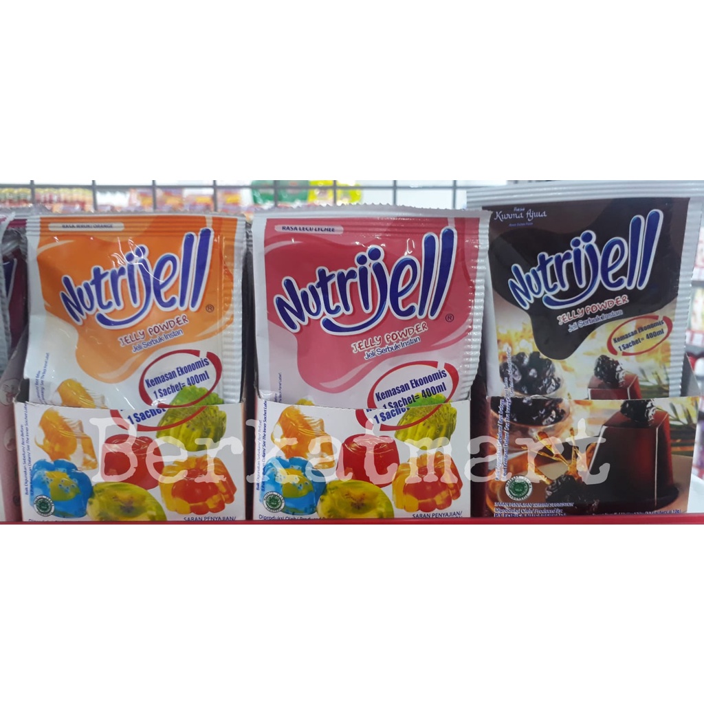 Nutrijell Ekonomis sachet Nutrijel bubuk jelly 10gr ALL VARIANT - MURAH