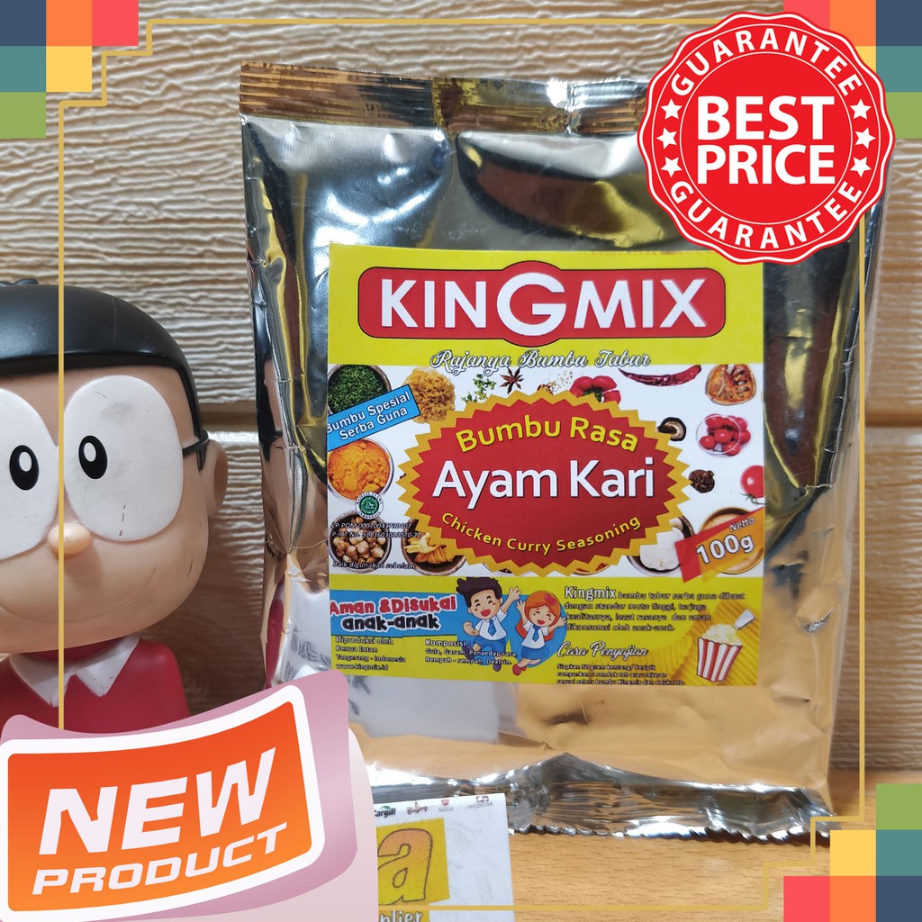 

Bumbu Tabur Rasa Ayam Kari Kingmix 100gr