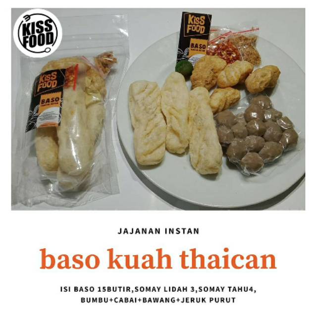 

Jajanan cemilan snak bakso baso kuah thaichan pedas gurih baso instan