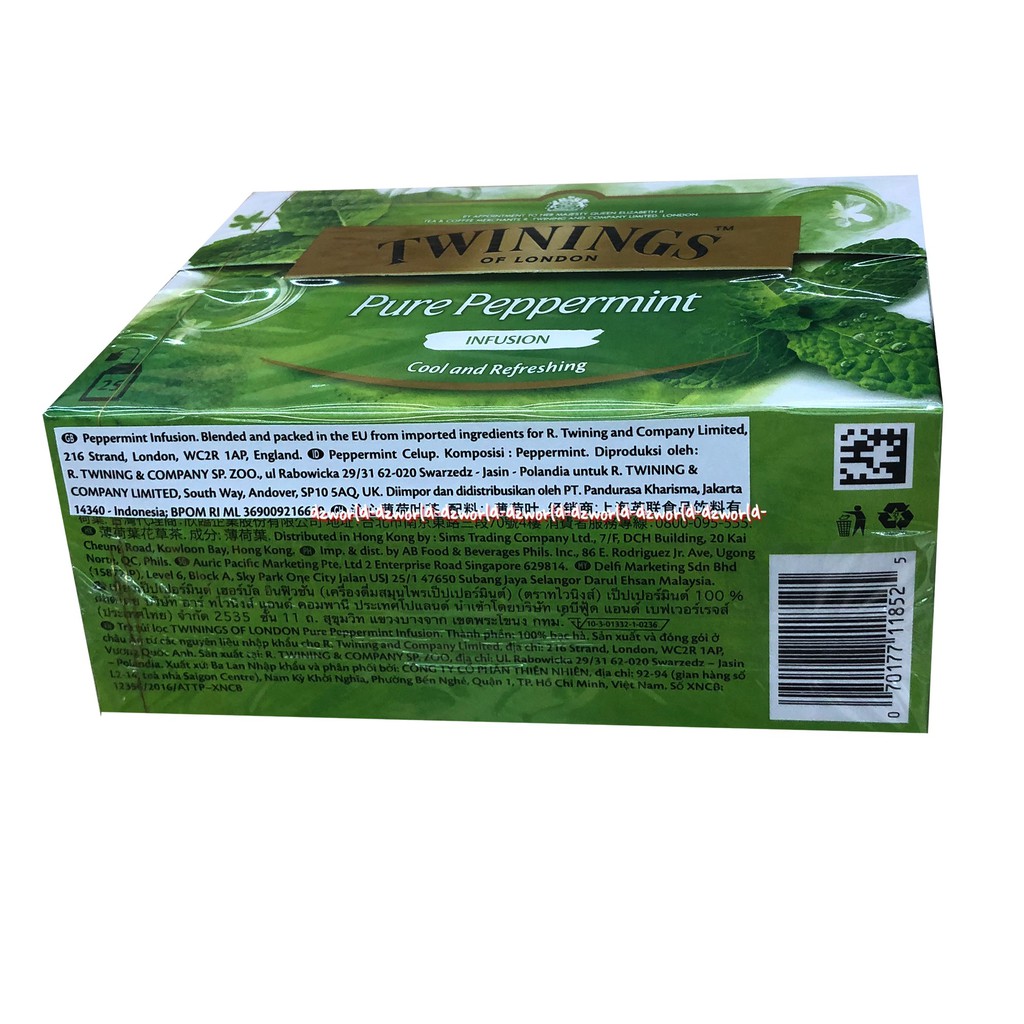 Twinings Pure Peppermint Infusion25bag Cool And Refreshing Teh Herbal Twining Import Teh Rasa Miny Twinning