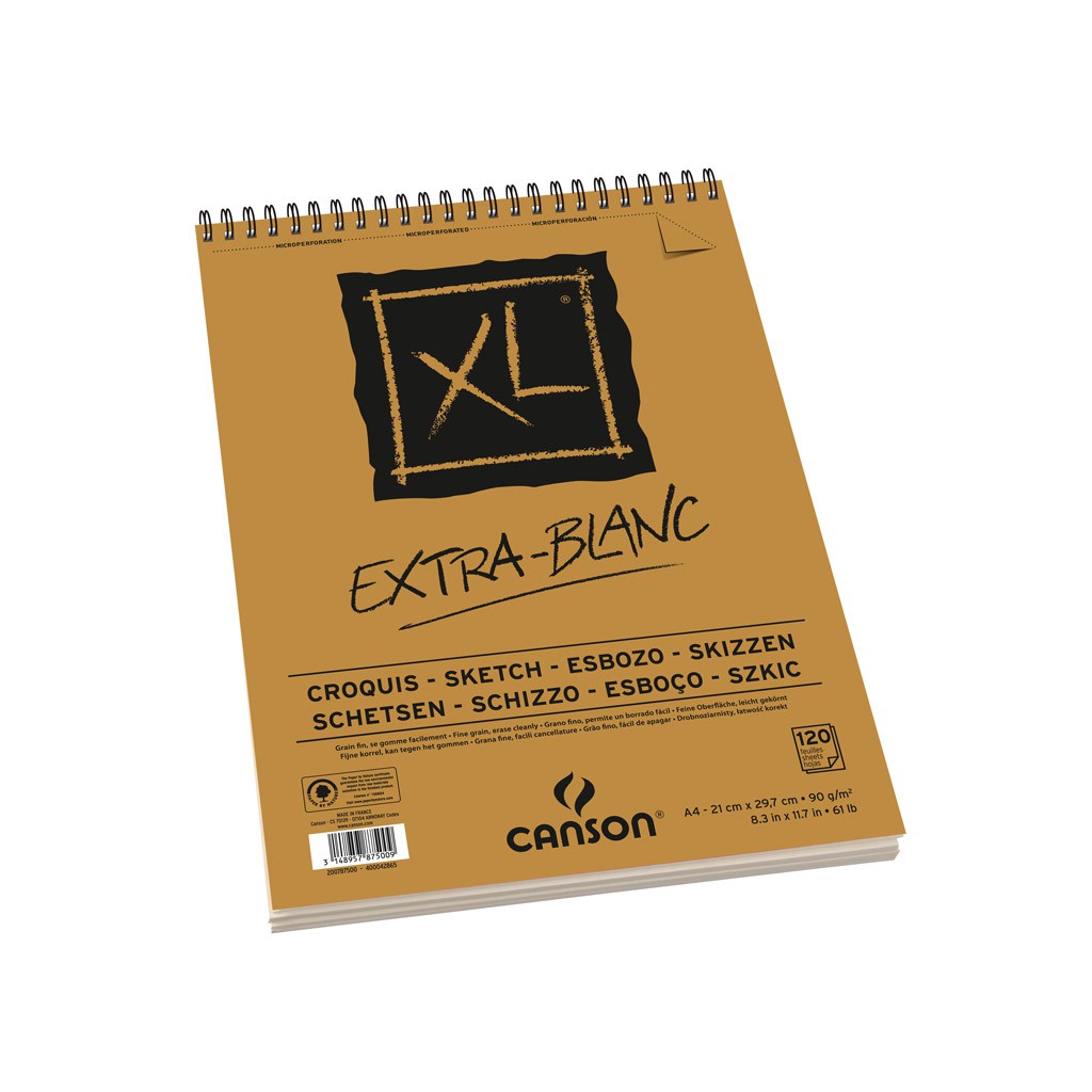 Canson XL Sketch 'Extra-Blanc' A4