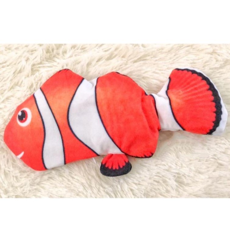 Mainan Anak / lkan Goyang Tiktok Mainan Simulasi ikan joget ikan Loncat Elektrik mainan kucing-4