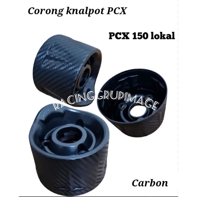 Moncong Pcx 150 lokal corong knalpot honda pcx 150 lokal carbon