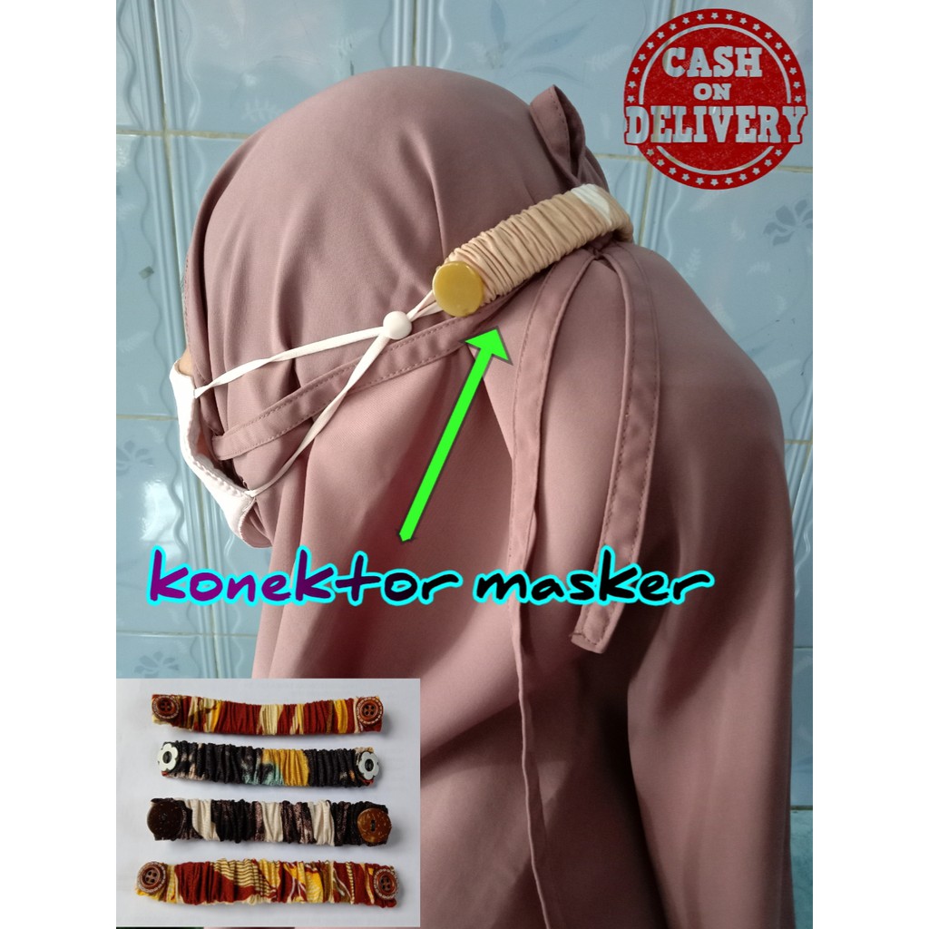 Konektor Masker Hijab  Pengait Masker Hijab  Penyambung Masker  Tali Penyambung Maske