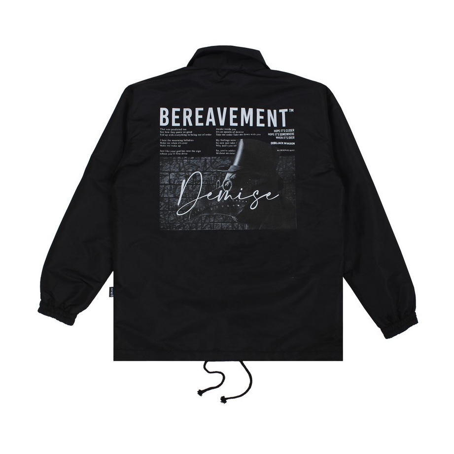 Jaket Dobujack Motif Baru Coach Jacket Bereavement Black Premium Terbaru | Dobujack Jacket Baru Good Quality