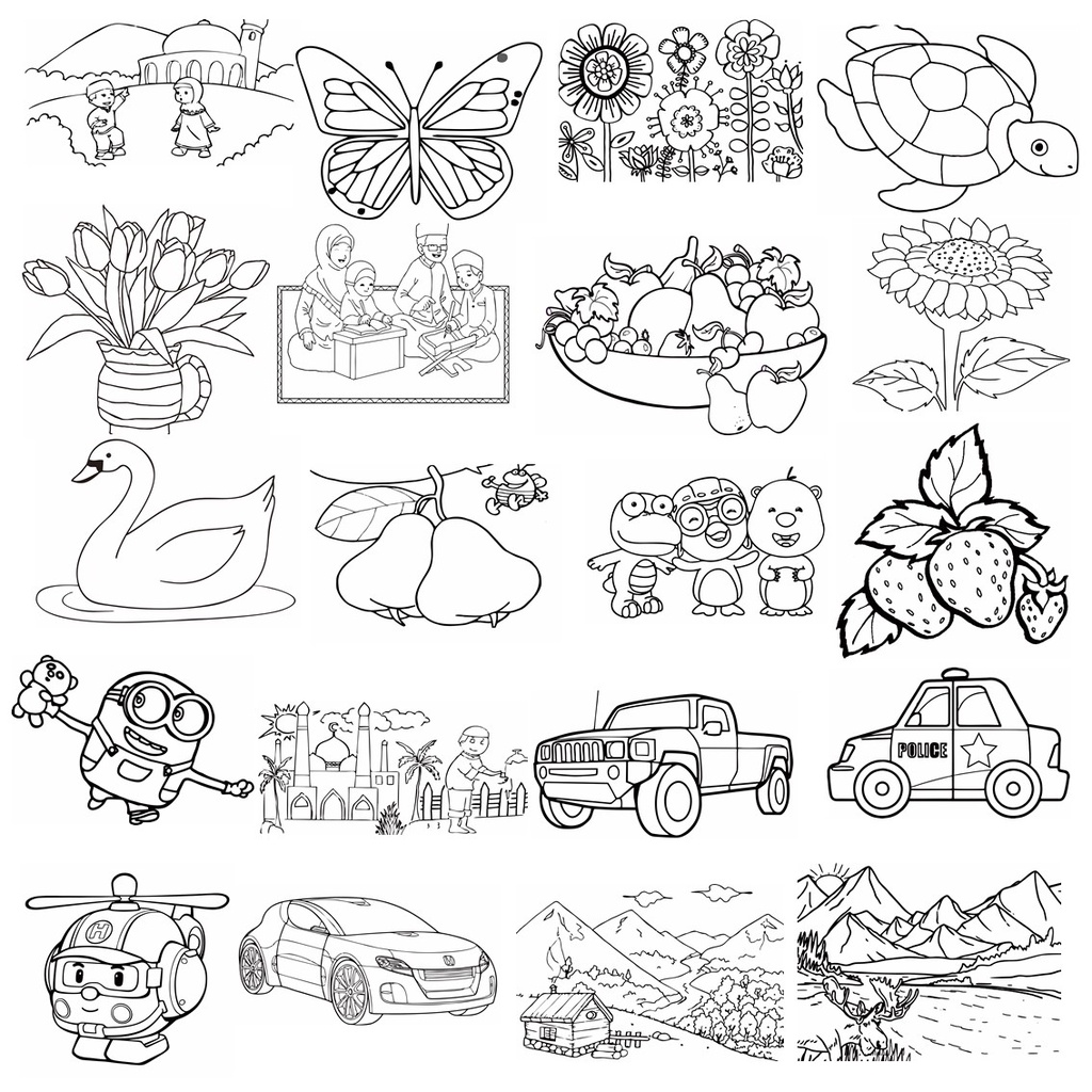 

SERI 1 SKETSA MEWARNAI