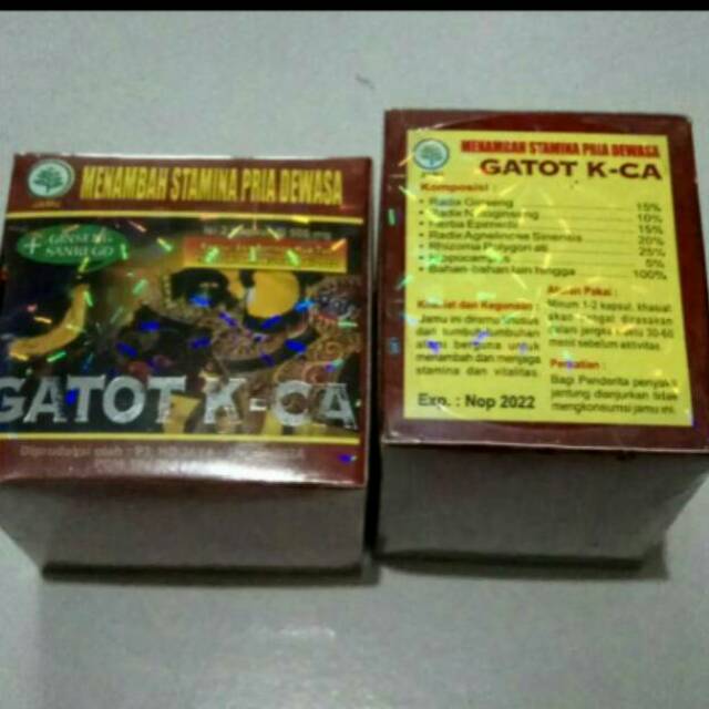 CAPSUL GATOT K-CA KACA KAPSUL STAMINA PRIA TAHAN LAMA