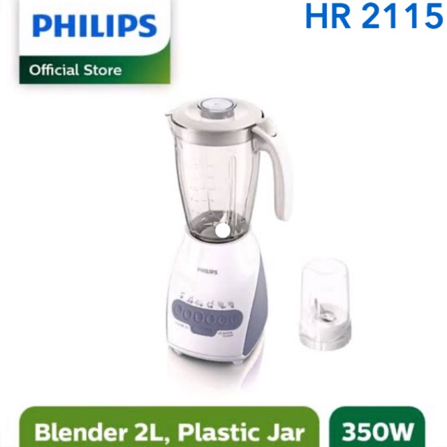 BLENDER PHILIPS HR 2115 (GELAS PLASTIK) HR2115