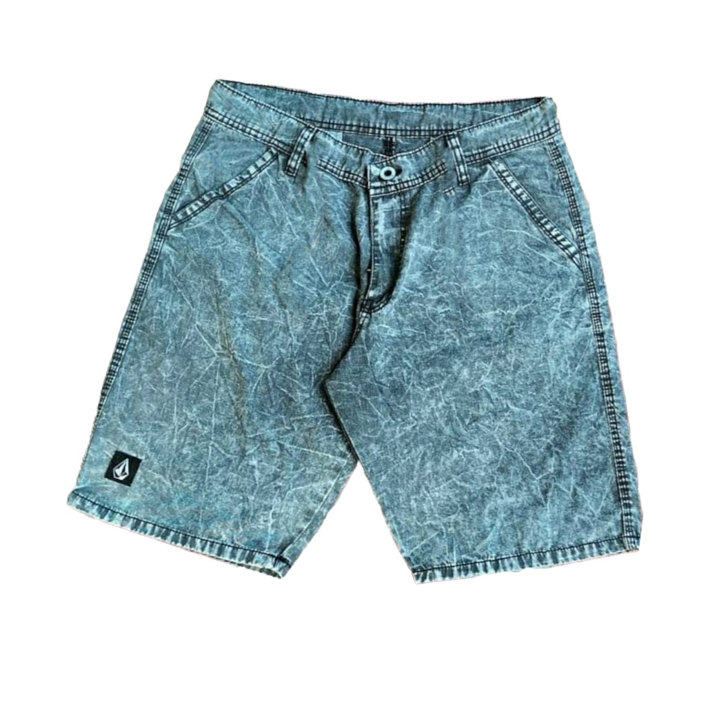 CELANA JEANS BROADSHORT  PRIA PENDEK SNOW VOLCOM TERBARU