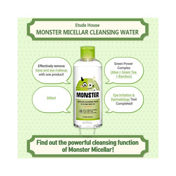 Etude House Monster Micellar Cleansing Water 300ml
