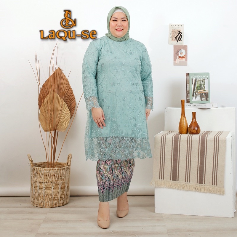 (JUMBO SIZE) Kebaya Jumbo Atasan Kebaya Ukuran Jumbo Kebaya Big Size Set Kebaya Ukuran 4L 5L By Laquse Kebaya