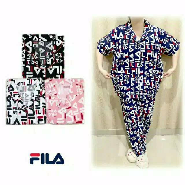 Piyama blackcat flamingo fila banyak motif dewasa  Shopee 