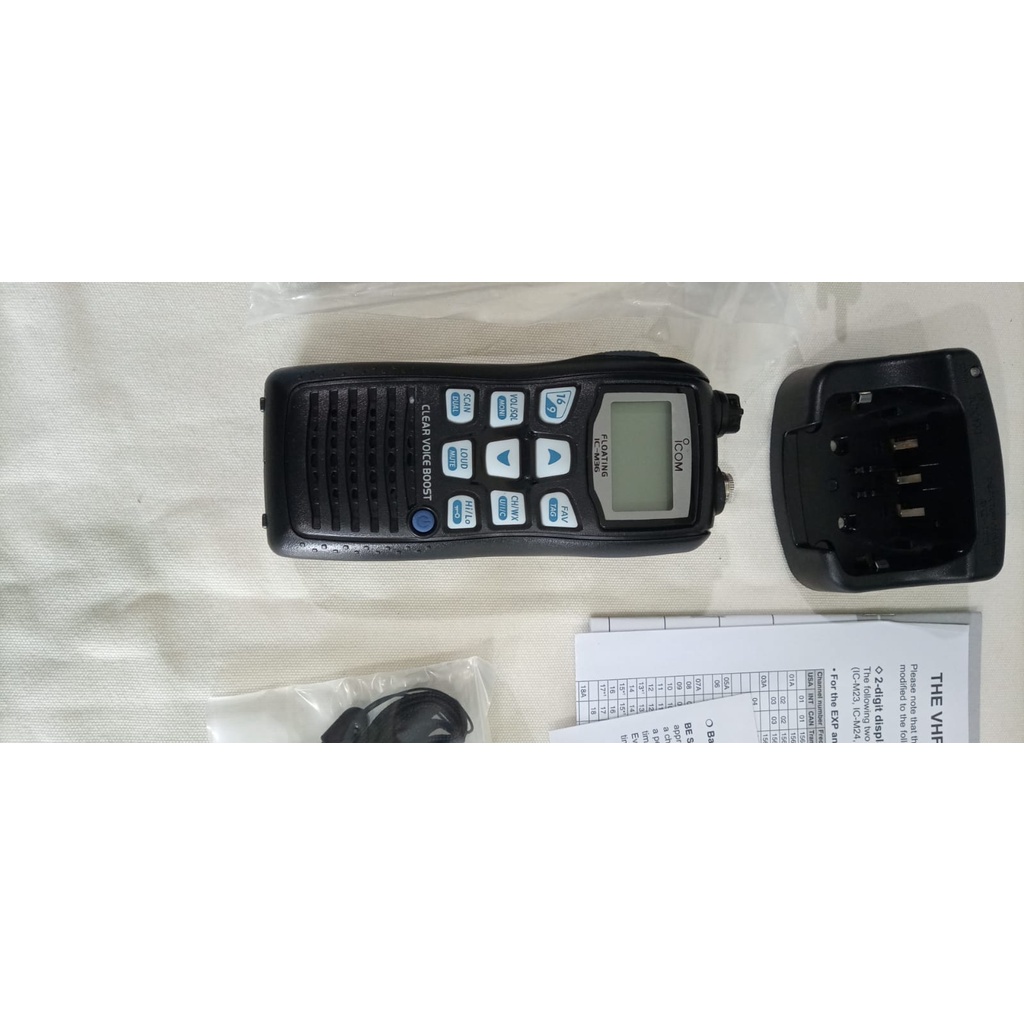 HT Icom M36 Marine VHF Single band M 36 M-36 IP67 IP 67 Original Garansi 1 Tahun Servis