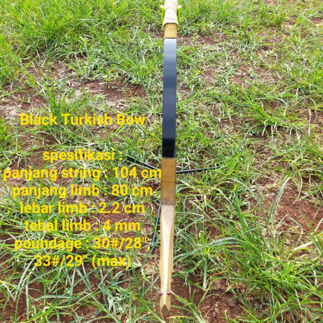 Black turkish bow