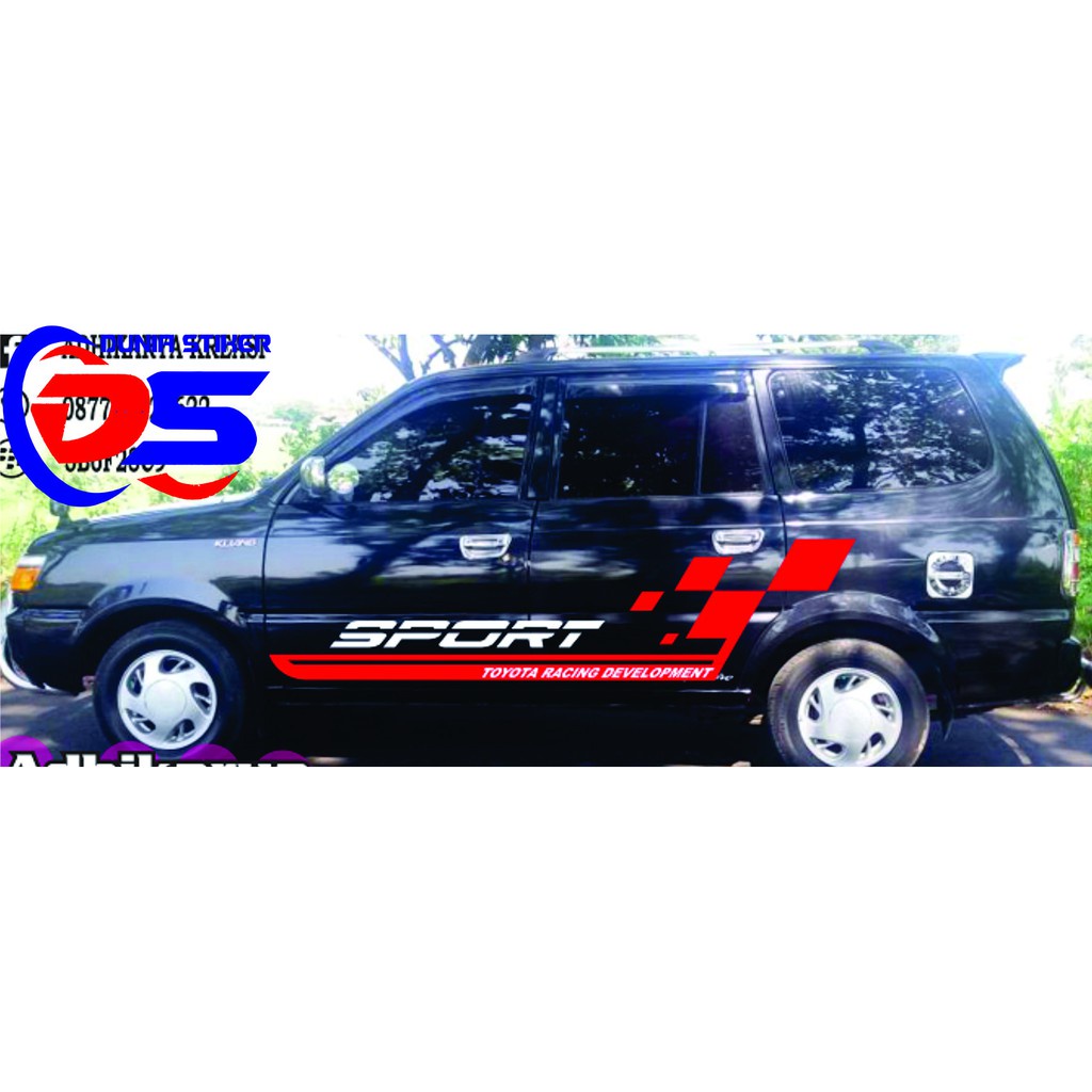 Sticker Stiker Mobil Kijang Stiker Cutting Body Mobil Kijang Lgx, Kapsul Short Terbaru