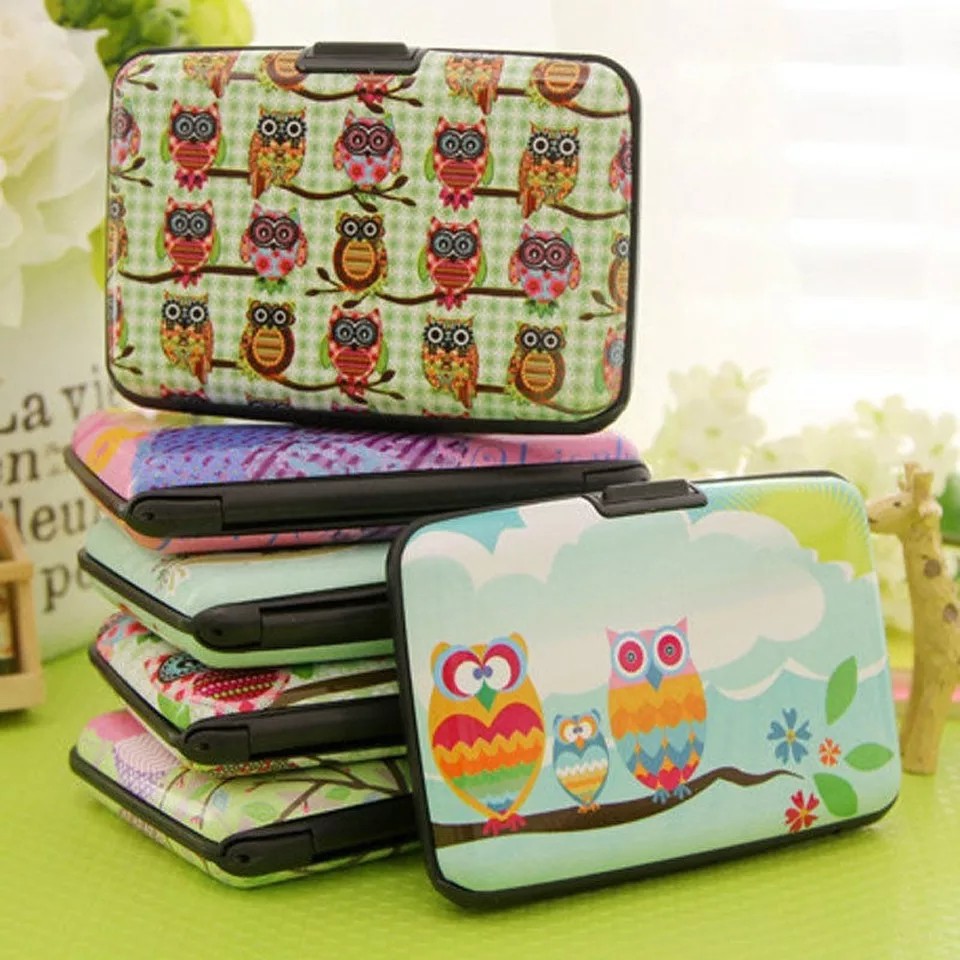 Tempat / dompet kartu motif OWL WARNA cute ~ VALENSIAHAIR