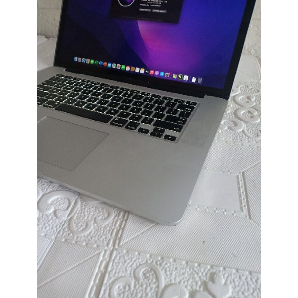 MACBOOK PRO 2015 RETINA 15&quot; CORE i7 RAM 16GB SSD 512GB INTEL IRIS PRO MONTEREY