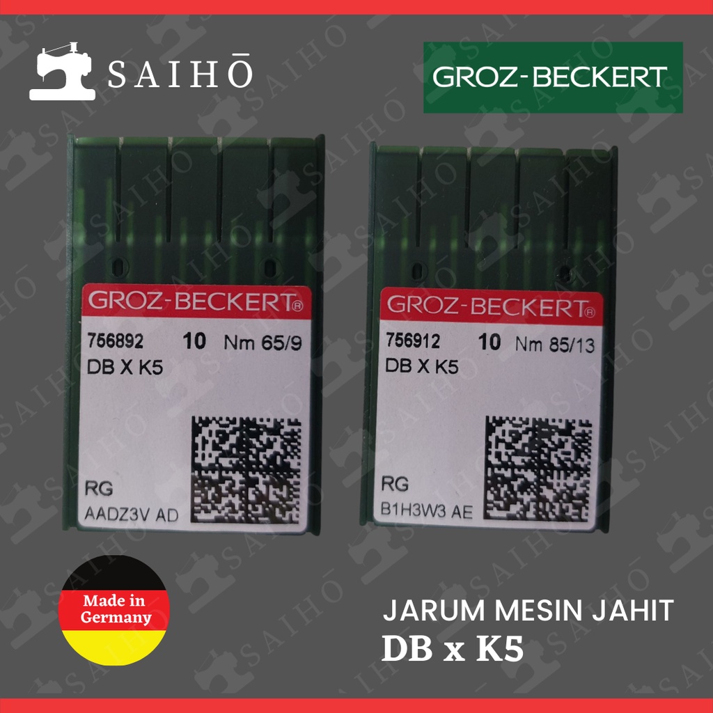 Groz Beckert DB xK5 / DBxK5 Jarum Mesin Jahit Portable