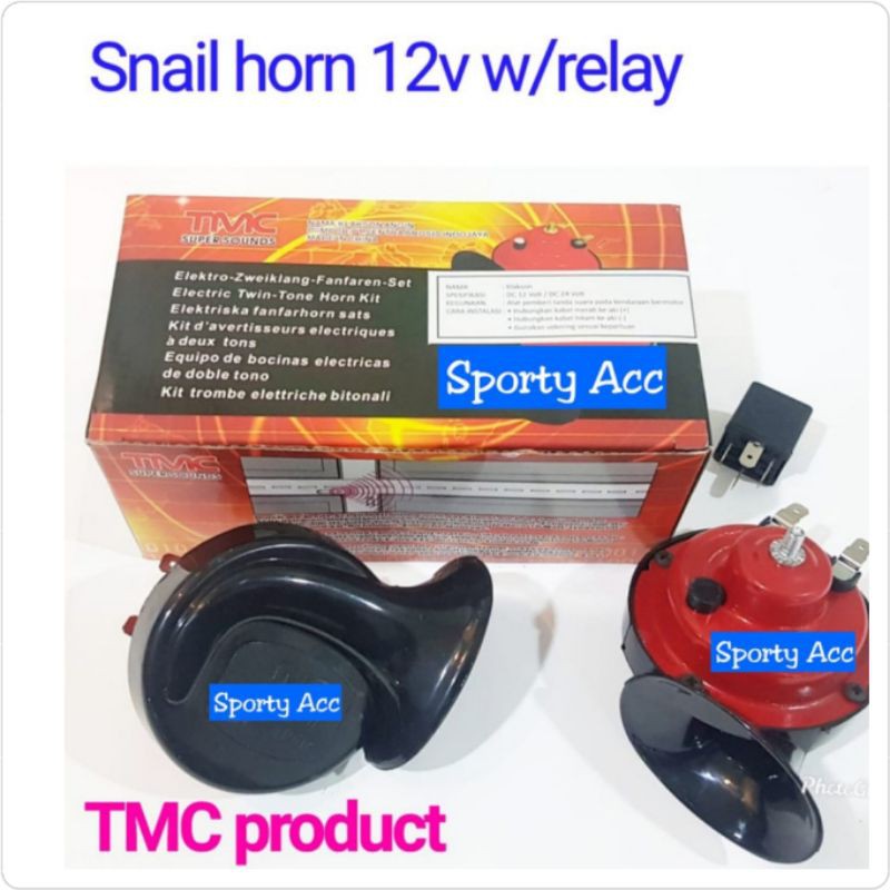 Klakson Keong TMC 12 Volt + Relay