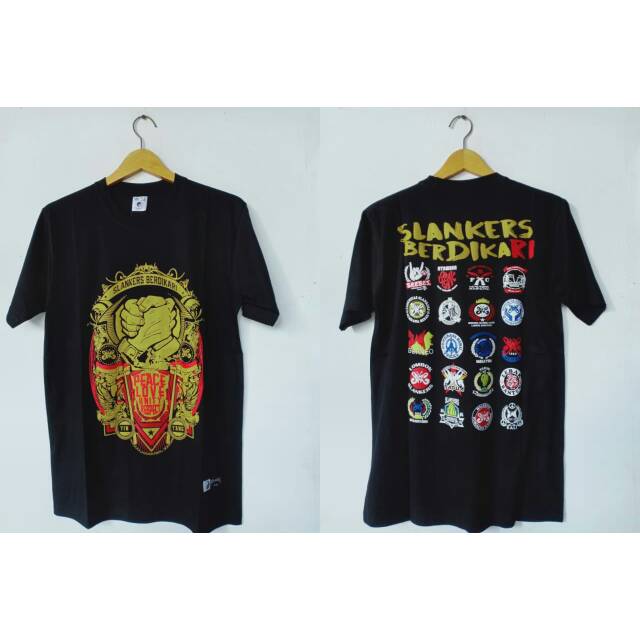 Baju pendek slank - Slankers berdikari - made in Slankers - Fungky jungky store