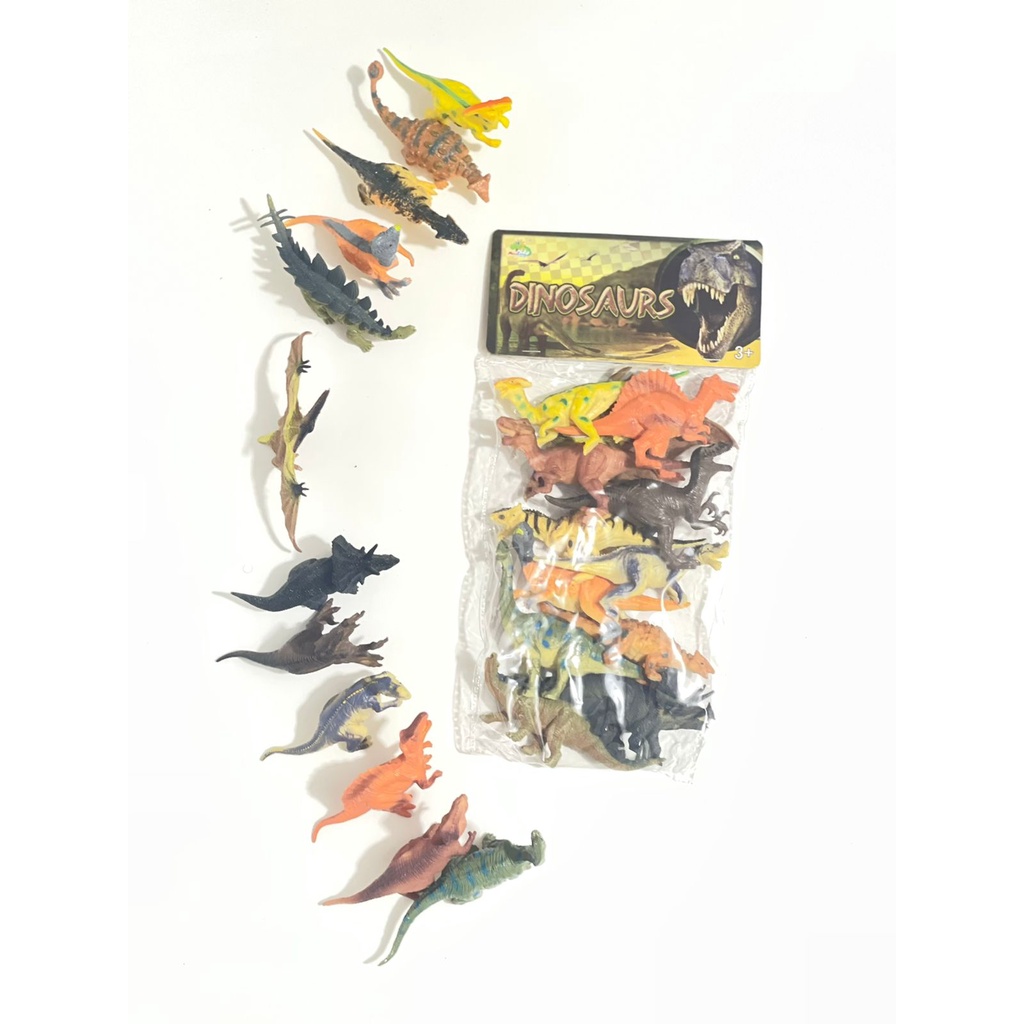{RM} MAINAN ANAK ANAK DINOSAURUS KARET ISI 12 PCS KL5-012A