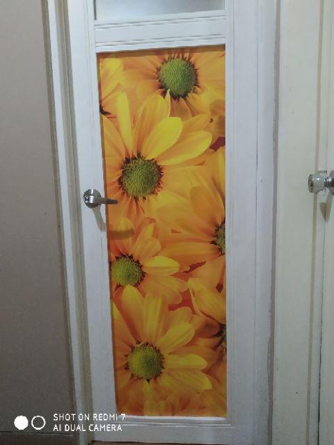 Stiker Kulkas 1 Pintu Dan 2 Pintu Bunga