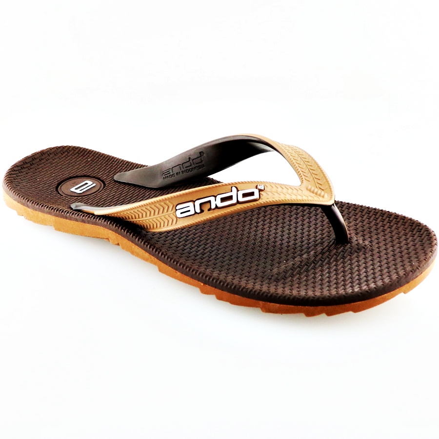 Ando Thunder Coklat/Tan - Sandal Jepit Wanita