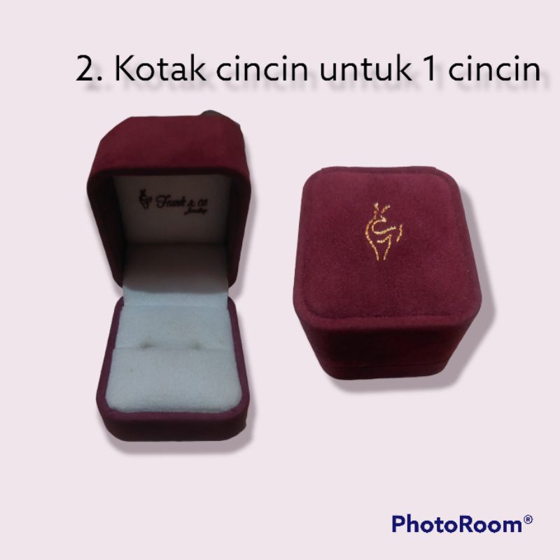 kotak perhiasan cincin frank&co