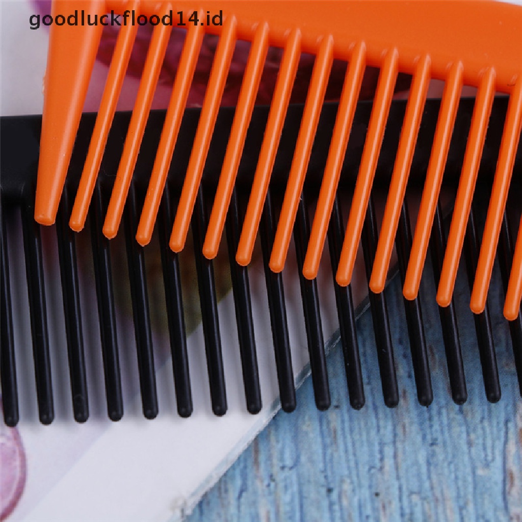 [OOID] 1Pc Plastic Hair Cutting Comb Durable Hair Salon Trimming Comb Hairdressing Tool ID