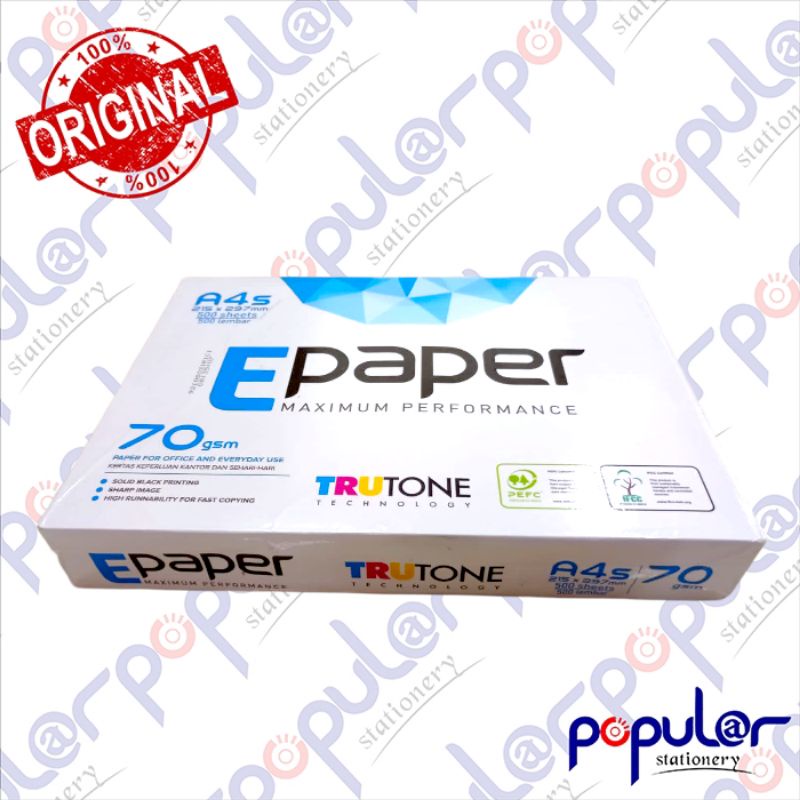 

Kertas HVS E Paper A4s 70