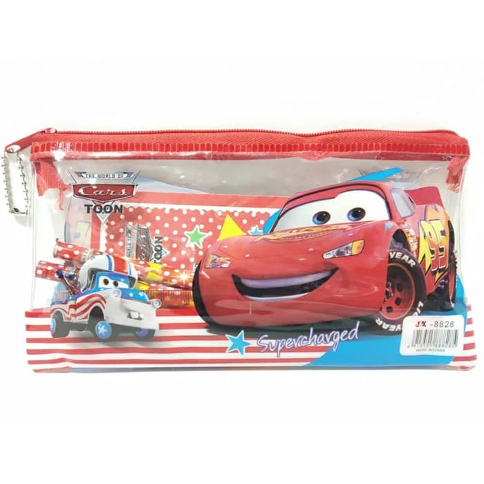 

HOT SALE Stationery Set Cars Alat Tulis Anak Laki Perempuan Merah