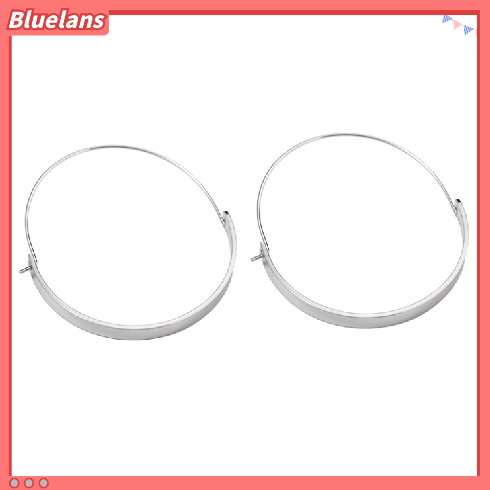 Anting Hoop Irregular Bahan Alloy Untuk Wanita