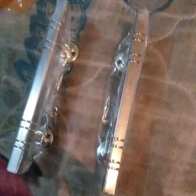 (bisa Cod)handle Tarikan Laci Almari Jendela 12 Cm Chrome Dan Cat Natural Kotak Minimalis