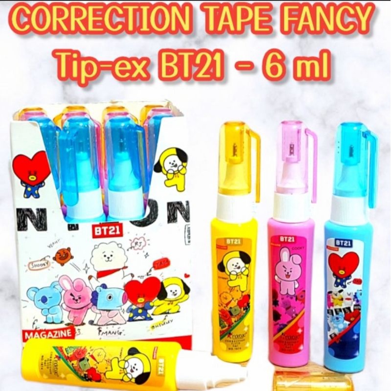 

Correction Fluid Tip-ex Cair BT21 6ML
