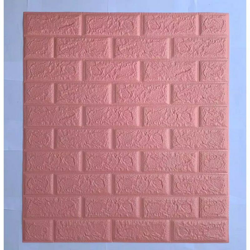 WALLPAPER DINDING EMBOSS 3D FOAM BATU BATA PUTIH DAN WARNA LAINNYA.ADA 8 WARNA.