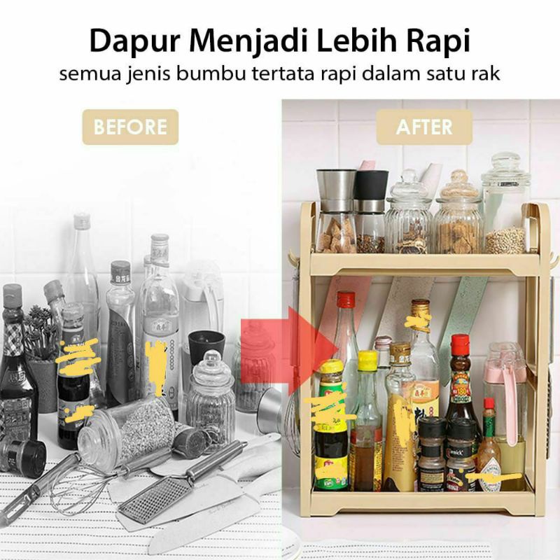RAK DAPUR 2 SUSUN / RAK SERBAGUNA 2 SUSUN / RAK DAPUR SERBAGUNA