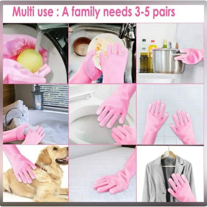 MAGIC SILICONE GLOVE/ SARUNG TANGAN CUCI PIRING SILIKON