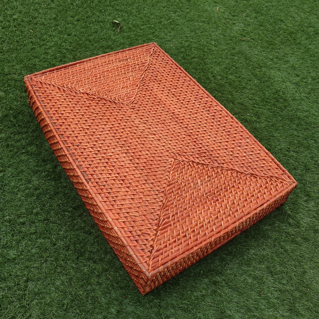 Kerajinan Tangan Rotan - Keranjang Tempat Makanan Roti Buah 60x40x8cm