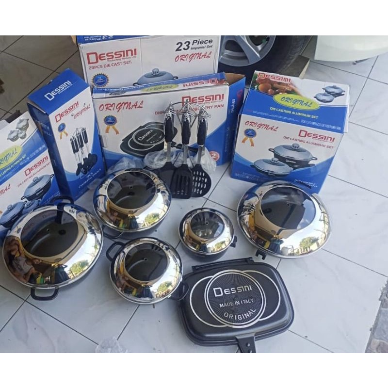 [[TErniimport.id]]Panci import  Dessini 23pcs tebal Dan anti lengket