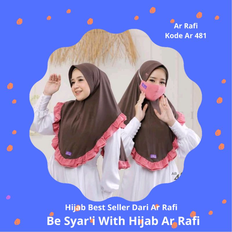Jilbab instant hijab bergo arrafi terbaru kerudung wanita cantik muslimah