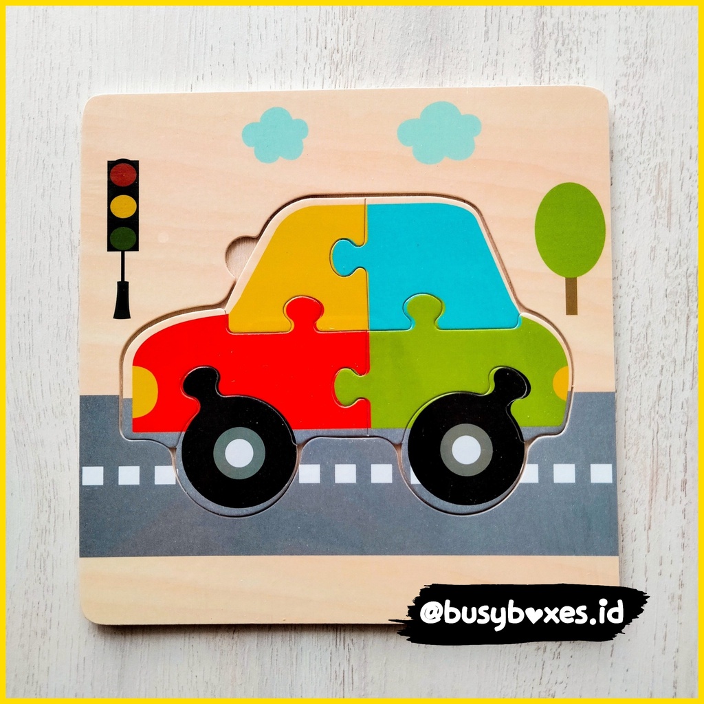 [busyboxes.id] puzzle mobil mainan edukasi