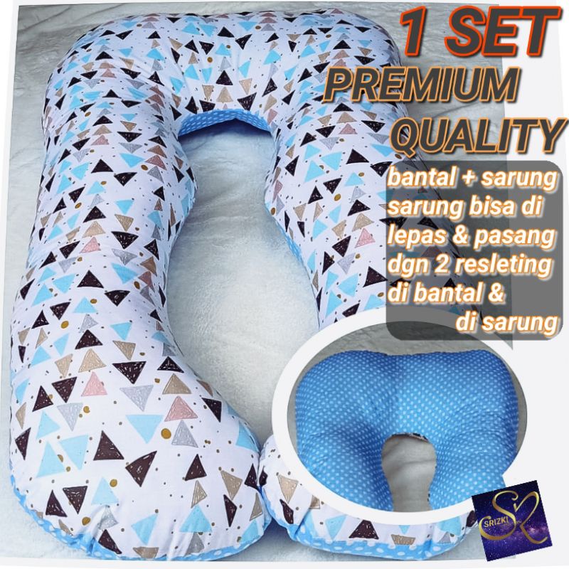 bantal ibu hamil / bantal hamil + sarung premium quality /cod bayar ditempat